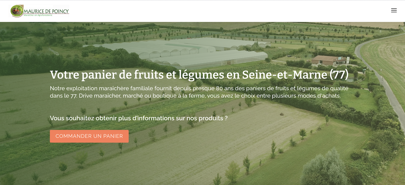 site-maurice-de-poincy Site web English First
