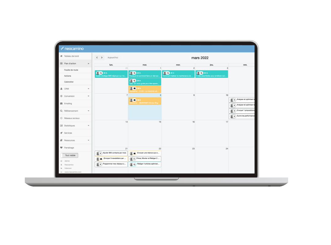 calendrier éditorial
